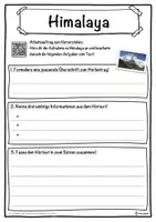Vorschau - Unterrichtsreihen - Himalaya Lückentext mit Wortspeicher Hörverstehen und Suchsel - Seite 3