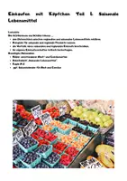 Vorschau - Arbeitsblätter - 🛒 Einkaufen mit Köpfchen Teil 1: Saisonale Lebensmittel - Seite 2