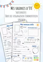 Vorschau - Arbeitsblätter - Sketchnotes: Mes vacances d'été - Deckblatt