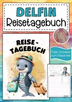 Vorschau - Bildkarten - Delfinklasse Reisetagebuch Klassentier Delfin - Deckblatt