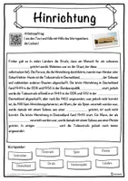 Vorschau - Unterrichtsreihen - Hinrichtung Lückentext mit Wortspeicher Hörverstehen und Suchsel - Seite 1