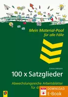 Vorschau - Arbeitsblätter - 100 x Satzglieder: Abwechslungsreiche Arbeitsblätter für die Sekundarstufe - Deckblatt