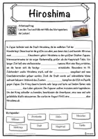 Vorschau - Unterrichtsreihen - Hiroshima Lückentext mit Wortspeicher Hörverstehen und Suchsel - Seite 1