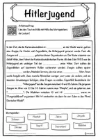 Vorschau - Unterrichtsreihen - Hitlerjugend Lückentext mit Wortspeicher Hörverstehen und Suchsel - Seite 1