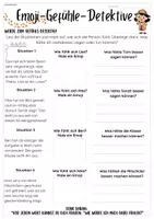 Vorschau - Arbeitsblätter - Gefühlsdetektiv Soziale Kompetenzen - Deckblatt