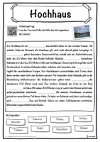 Vorschau - Unterrichtsreihen - Hochhaus Lückentext mit Wortspeicher Hörverstehen und Suchsel - Seite 1