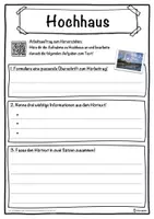 Vorschau - Unterrichtsreihen - Hochhaus Lückentext mit Wortspeicher Hörverstehen und Suchsel - Seite 3