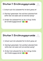 Vorschau - Stationenlernen - Gesunde Ernährung - Stationsarbeit - Seite 1