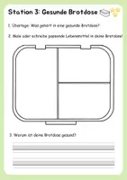 Vorschau - Stationenlernen - Gesunde Ernährung - Stationsarbeit - Seite 3