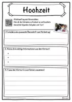 Vorschau - Unterrichtsreihen - Hochzeit Lückentext mit Wortspeicher Hörverstehen und Suchsel - Seite 3