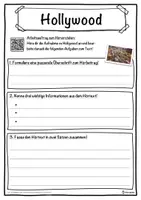 Vorschau - Unterrichtsreihen - Hollywood Lückentext mit Wortspeicher Hörverstehen und Suchsel - Seite 3