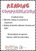 Vista previa - Hojas de trabajo - READINGS 5th GRADE - página 1