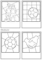 Vorschau - Mal- und Bastelvorlagen - Fußball-WM 2026 – DIY Mosaik Postkarten | Kreative Fußball-Weltmeisterschaft Idee - Seite 2