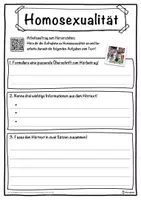Vorschau - Unterrichtsreihen - Homosexualität Lückentext mit Wortspeicher Hörverstehen und Suchsel - Seite 3
