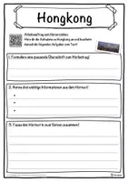 Vorschau - Unterrichtsreihen - Hongkong Lückentext mit Wortspeicher Hörverstehen und Suchsel - Seite 3
