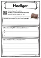 Vorschau - Unterrichtsreihen - Hooligan Lückentext mit Wortspeicher Hörverstehen und Suchsel - Seite 3