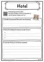 Vorschau - Unterrichtsreihen - Hotel Lückentext mit Wortspeicher Hörverstehen und Suchsel - Seite 3