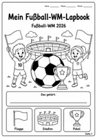 Vorschau - Mal- und Bastelvorlagen - Fußball WM 2026 Klasse 3-4 Lapbook - Seite 2