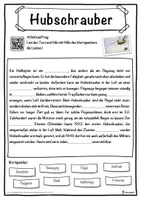 Vorschau - Unterrichtsreihen - Hubschrauber Lückentext mit Wortspeicher Hörverstehen und Suchsel - Seite 1