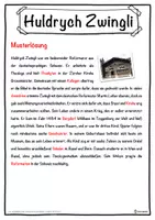 Vorschau - Unterrichtsreihen - Huldrych Zwingli Lückentext mit Wortspeicher Hörverstehen und Suchsel - Seite 2