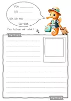 Vorschau - Arbeitsblätter - Seepferdchenklasse Reisetagebuch Seepferdchen - Seite 3
