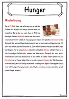 Vorschau - Unterrichtsreihen - Hunger Lückentext mit Wortspeicher Hörverstehen und Suchsel - Seite 2