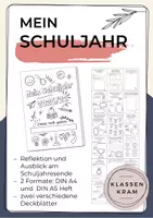 Vorschau - Arbeitsblätter - Reflektionsheft zum Schuljahresende: Mein Schuljahr 2025/26 - Deckblatt