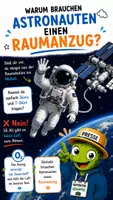 Vorschau - Bildkarten - Warum brauchen Astronauten einen Raumanzug? - Deckblatt