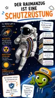Vorschau - Bildkarten - Warum brauchen Astronauten einen Raumanzug? - Seite 1