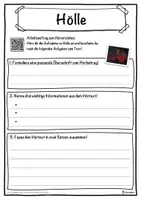Vorschau - Unterrichtsreihen - Hölle Lückentext mit Wortspeicher Hörverstehen und Suchsel - Seite 3