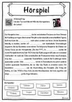 Vorschau - Unterrichtsreihen - Hörspiel Lückentext mit Wortspeicher Hörverstehen und Suchsel - Seite 1