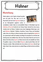 Vorschau - Unterrichtsreihen - Hühner Lückentext mit Wortspeicher Hörverstehen und Suchsel - Seite 2