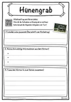Vorschau - Unterrichtsreihen - Hünengrab Lückentext mit Wortspeicher Hörverstehen und Suchsel - Seite 3