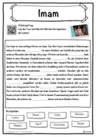 Vorschau - Unterrichtsreihen - Imam Lückentext mit Wortspeicher Hörverstehen und Suchsel - Seite 1