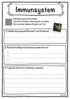 Vorschau - Unterrichtsreihen - Immunsystem Lückentext mit Wortspeicher Hörverstehen und Suchsel - Seite 3