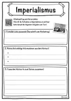 Vorschau - Unterrichtsreihen - Imperialismus Lückentext mit Wortspeicher Hörverstehen und Suchsel - Seite 3