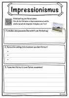 Vorschau - Unterrichtsreihen - Impressionismus Lückentext mit Wortspeicher Hörverstehen und Suchsel - Seite 3