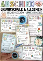 Vorschau - Anderer Materialtyp - Kompass Abschiedsgeschenk Grundschule + Abschied allgemein / Mutmacher Übergang Wegweiser - Deckblatt