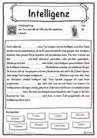 Vorschau - Unterrichtsreihen - Intelligenz Lückentext mit Wortspeicher Hörverstehen und Suchsel - Seite 1