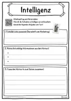 Vorschau - Unterrichtsreihen - Intelligenz Lückentext mit Wortspeicher Hörverstehen und Suchsel - Seite 3