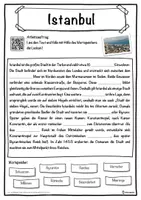 Vorschau - Unterrichtsreihen - Istanbul Lückentext mit Wortspeicher Hörverstehen und Suchsel - Seite 1