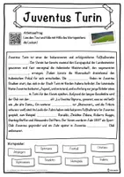 Vorschau - Unterrichtsreihen - Juventus Turin Lückentext mit Wortspeicher Hörverstehen und Suchsel - Seite 1