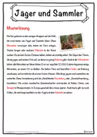 Vorschau - Unterrichtsreihen - Jäger und Sammler Lückentext mit Wortspeicher Hörverstehen und Suchsel - Seite 2