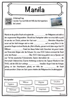 Vorschau - Unterrichtsreihen - Manila Lückentext mit Wortspeicher Hörverstehen und Suchsel - Seite 1