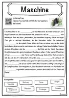 Vorschau - Unterrichtsreihen - Maschine Lückentext mit Wortspeicher Hörverstehen und Suchsel - Seite 1