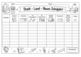 Vorschau - Spiele - Stadt – Land – Schulstart – spielerischer Einstieg ins neue Schuljahr - Seite 3