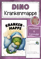 Vorschau - Anderer Materialtyp - Dinoklasse Krankenmappe Klassentier Dino - Deckblatt