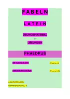 Vorschau - Stundenentwürfe - Phaedrus (“Fabeln”; 4,3; 1,24) - Deckblatt