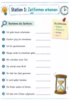 Vorschau - Arbeitsblätter - Zeitformen (Stationsarbeit) - Seite 2