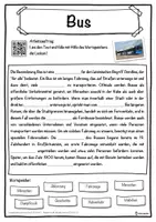 Vorschau - Unterrichtsreihen - Bus Lückentext mit Wortspeicher Hörverstehen und Suchsel - Seite 1